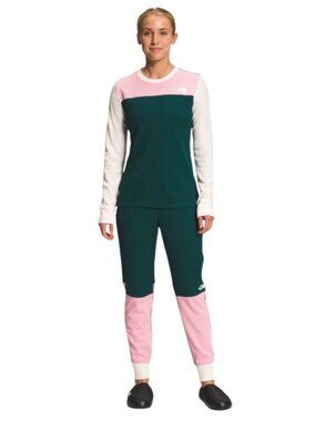 The North Face Waffle Base Layer Set Pink/Green Size S NWOT Outdoor Gorpcore